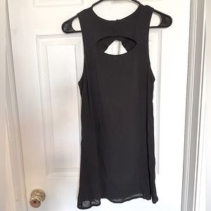 Sleeveless Cut-Out Black Mini Dress